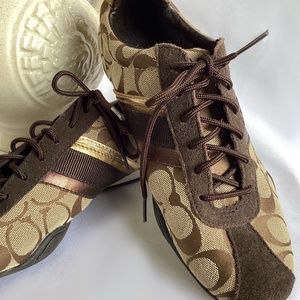 Coach Jayme Q582 Signature Khaki/Chestnut C125 Runner